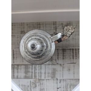 Gerz Beer Stein with Pewter Lid Mid 20th Century West Germany Tavern Scene 10"